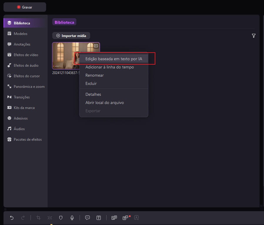Transcrever áudio em texto