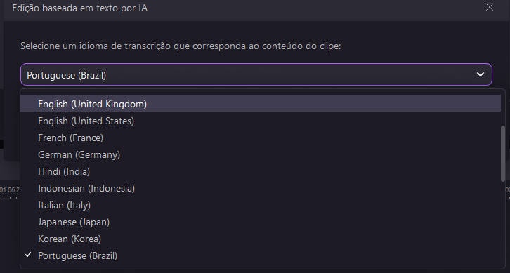 Transcrever áudio em texto