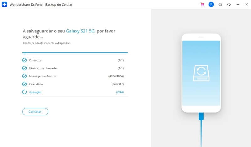 backup samsung contacts with Dr Fone