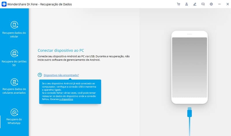 como recuperar conversas do whatsapp no Dr.Fone