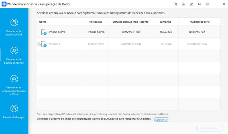 recuperar registro de chamadas excluídas do iphone