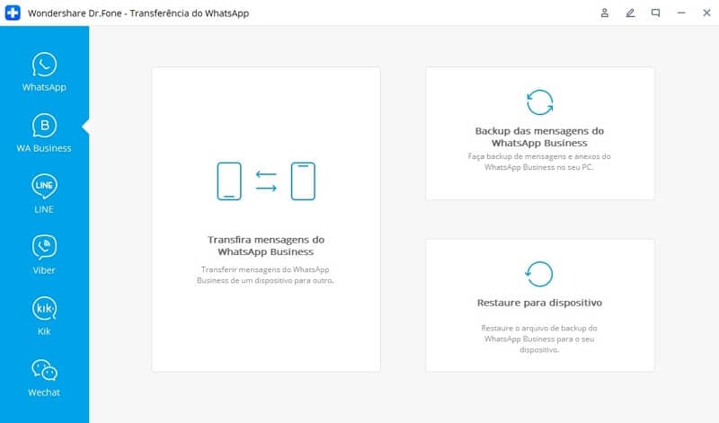 transferir dr.fone WhatsApp Business