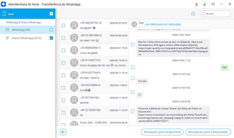 como restaurar backup whatsapp