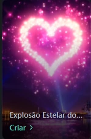 Animação Explosão Estelar do Coração