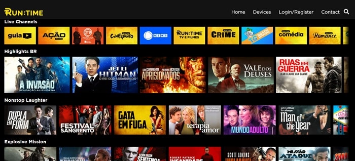 Plataforma de Streaming RunTime
