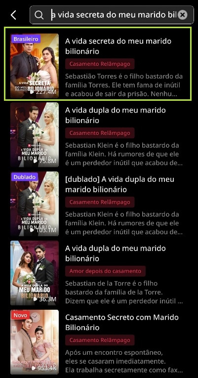 A vida secreta do meu marido bilionario