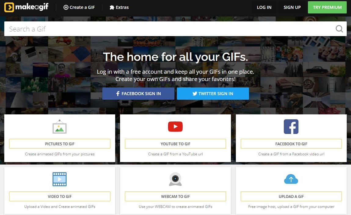 Criador de GIFs para o Facebook Como Fazer GIFs para o Facebook