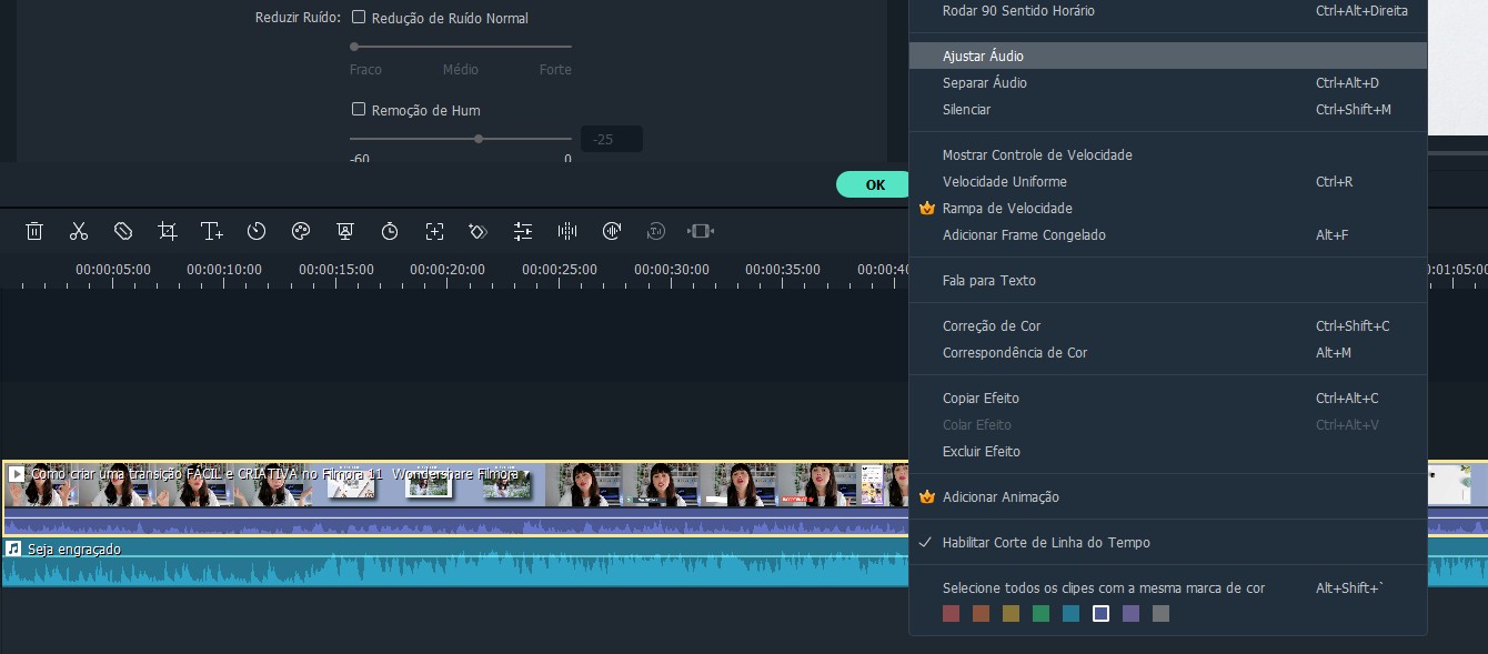 como editar áudio com editor de áudio e vídeo?