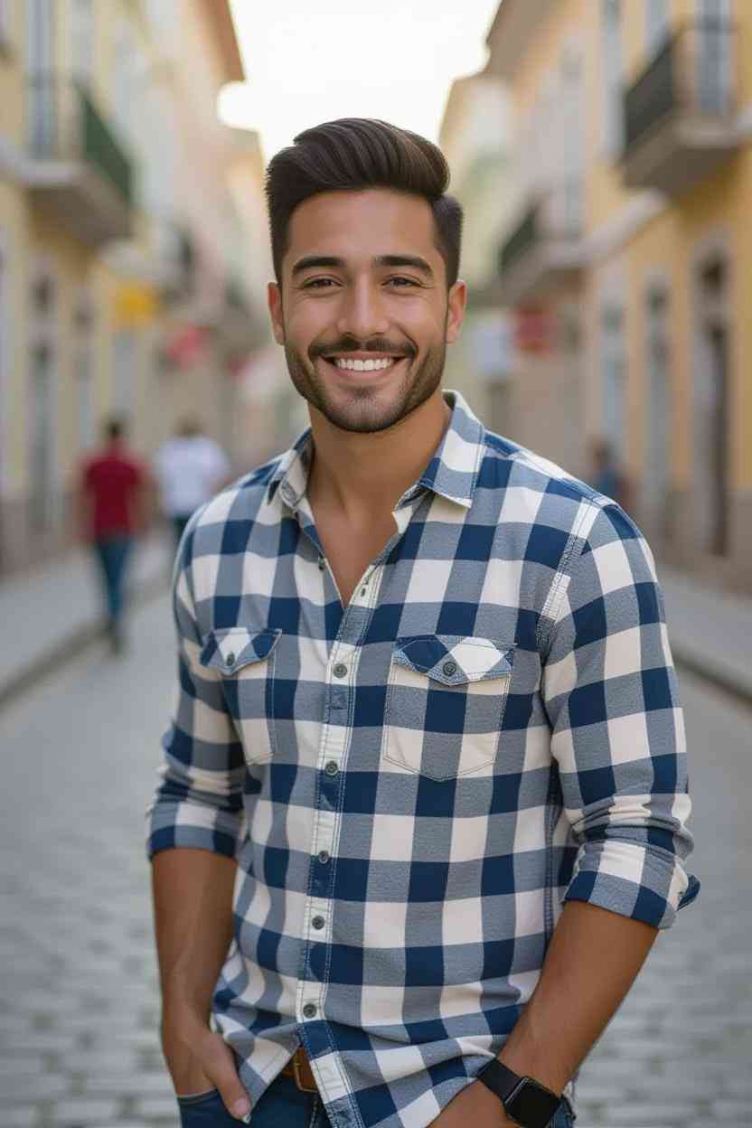 Foto original de uma pessoa antes da transformação por IA