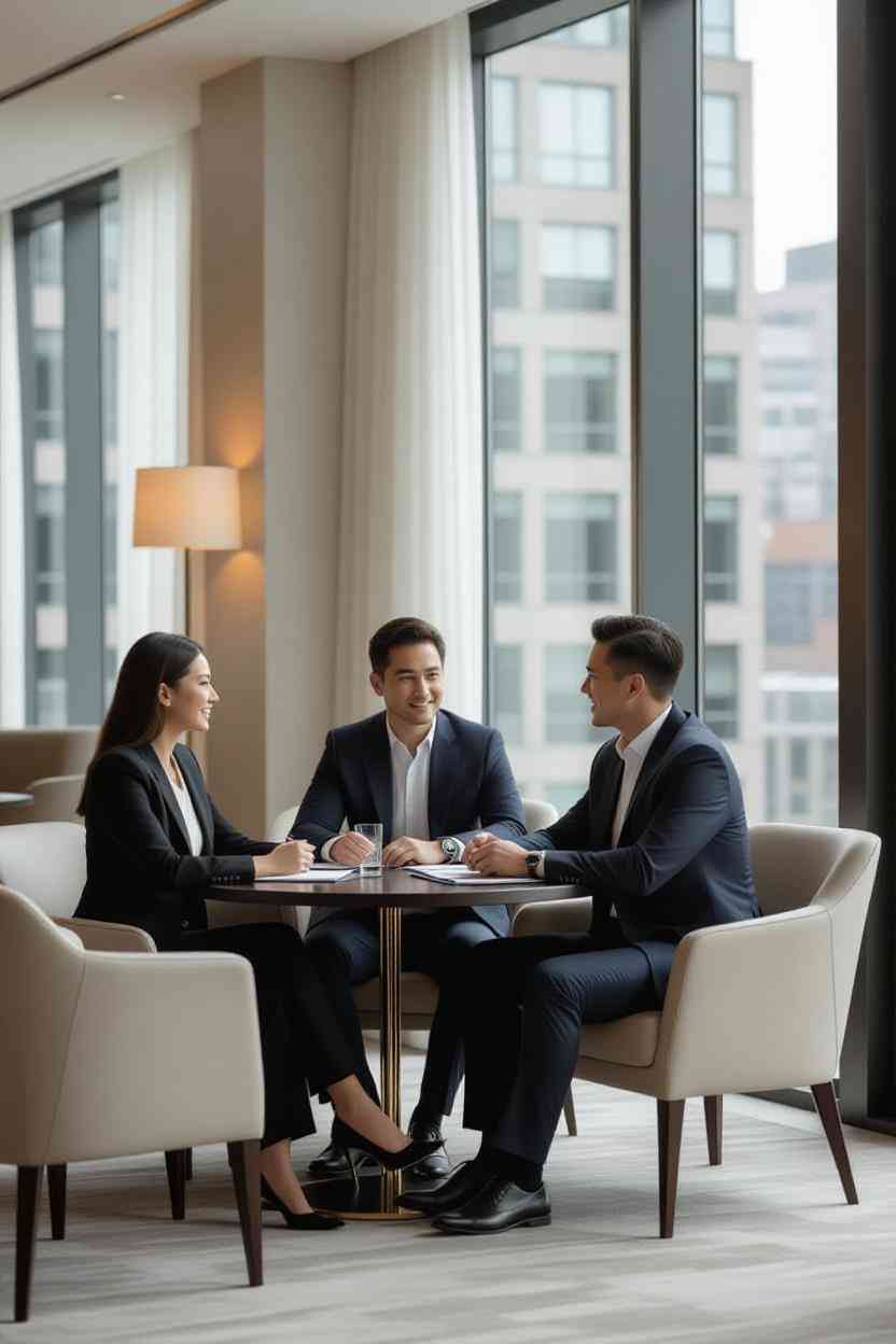 Representação do estilo quiet luxury com foco em sofisticação e tons neutros