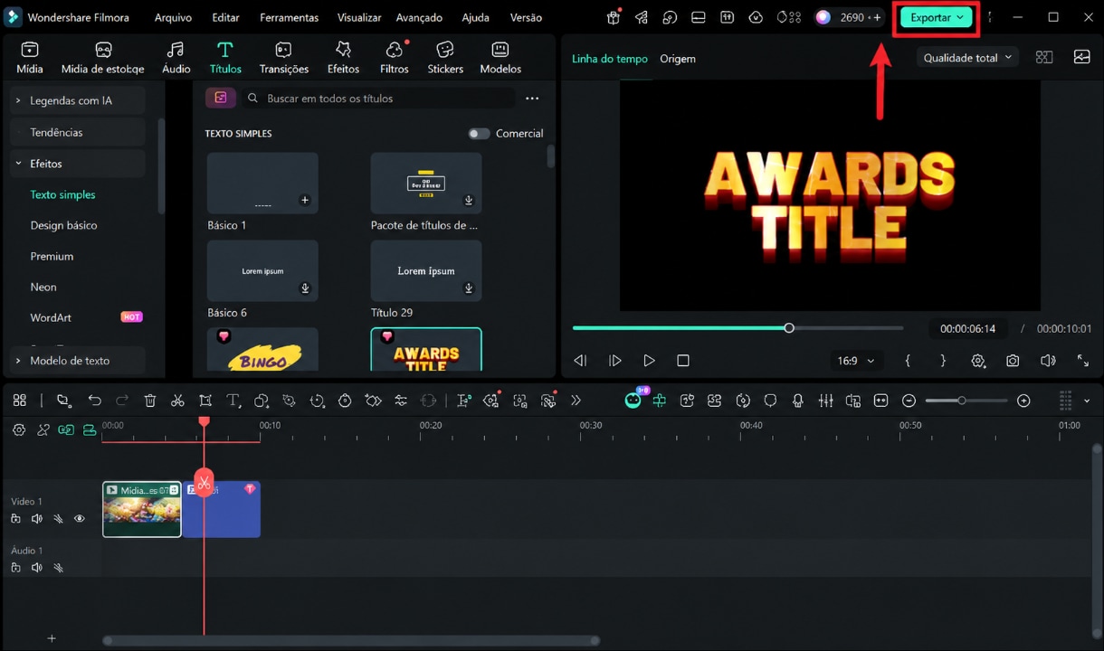 Editar e exportar o gameplay