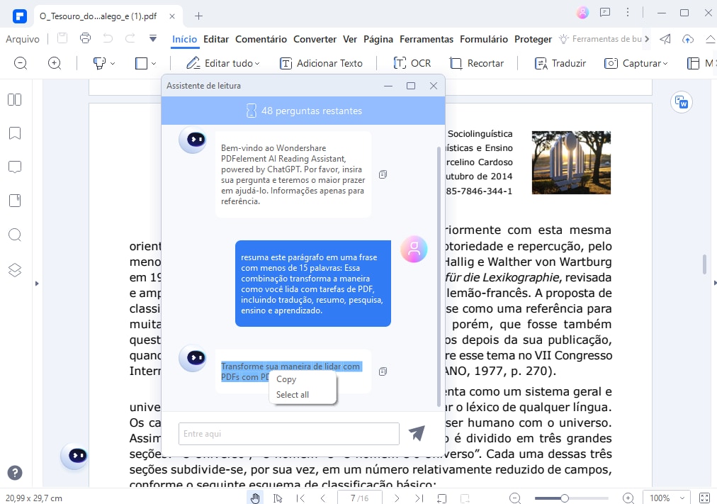 pdfelement chatgpt copiar texto