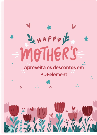 Modelo de cartão para o Dia das Mães