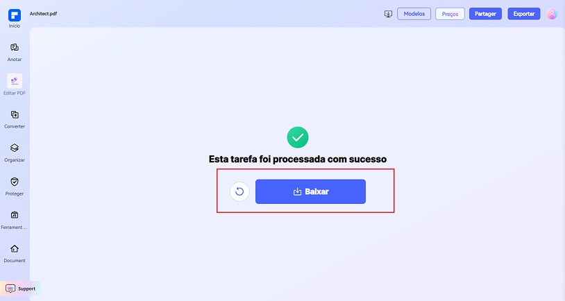 reorganize o pdf passo 3