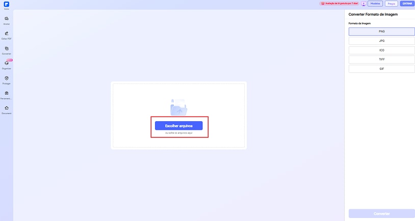 converter imagens online passo 1