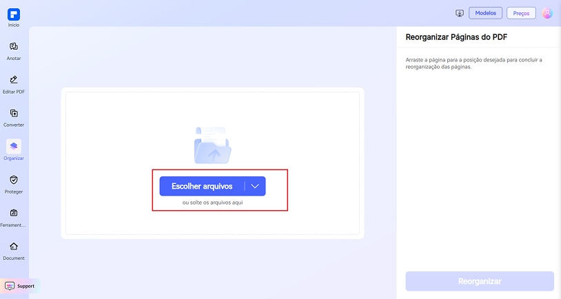 reorganize o pdf passo 1