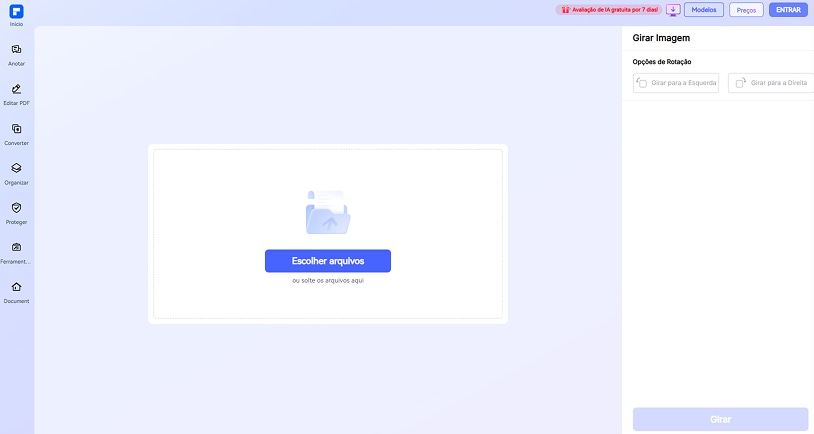 girar imagem passo 1