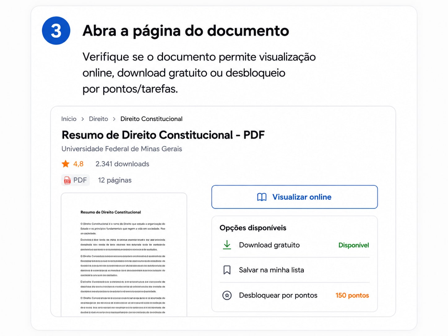 Verifique se o documento está disponível para download gratuito