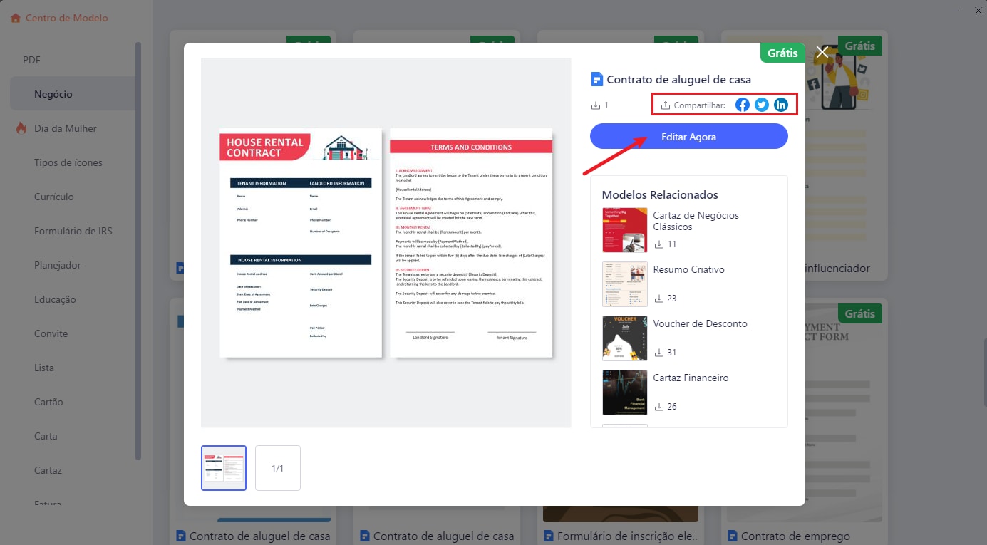 gerar contrato de aluguel