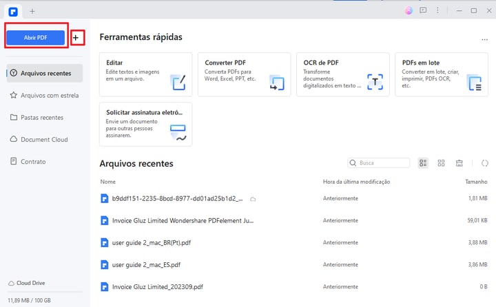 adicionar formas ao pdf