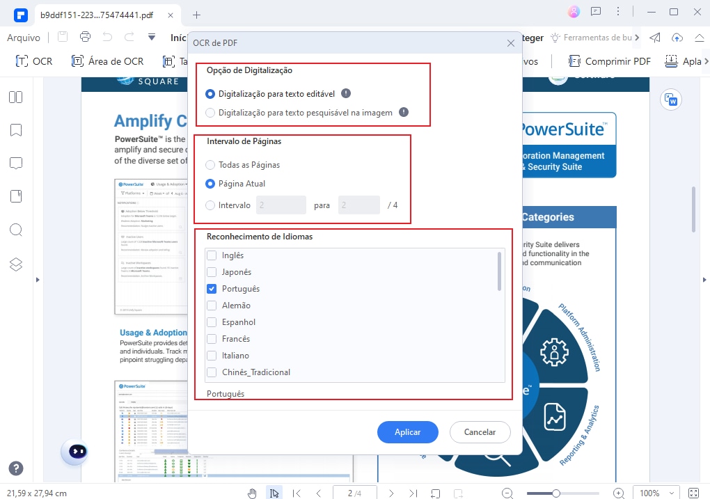 how to search words in a pdf