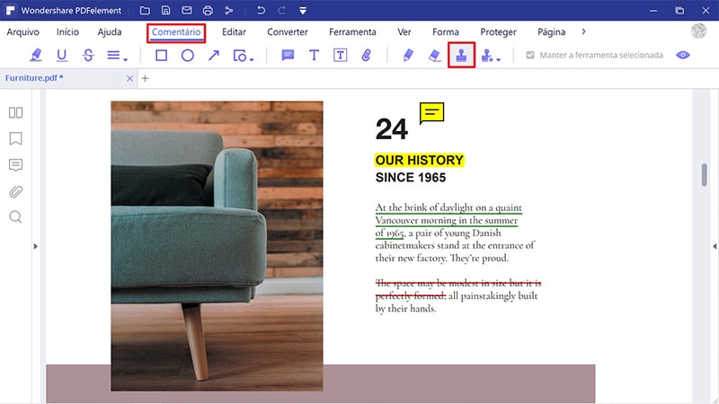 create stamp into pdf