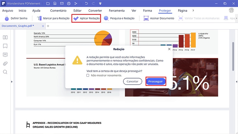 remover conteúdo confidencial