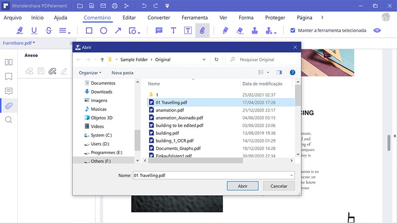 como inserir um documento word noutro documento word