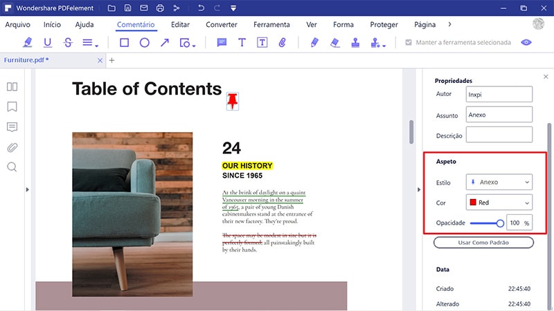 como inserir comentário no documento word