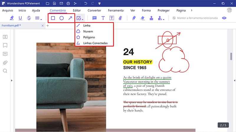 como desenhar um círculo no microsoft word