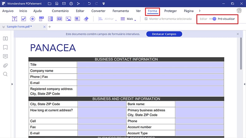 conversor pdf para formulário web