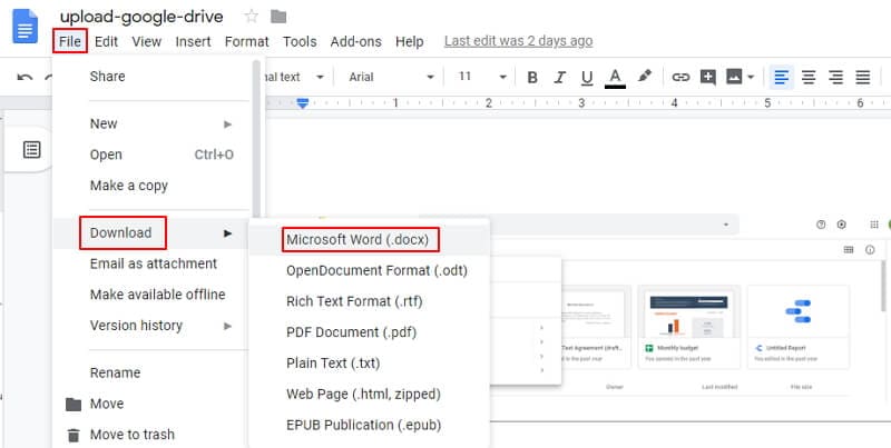 convert picture to word doc