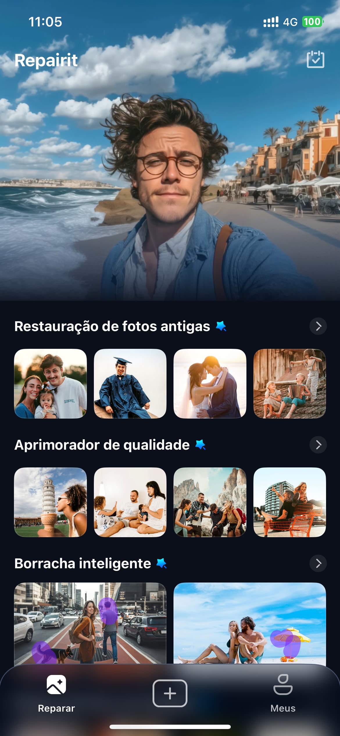 interface do app repairit