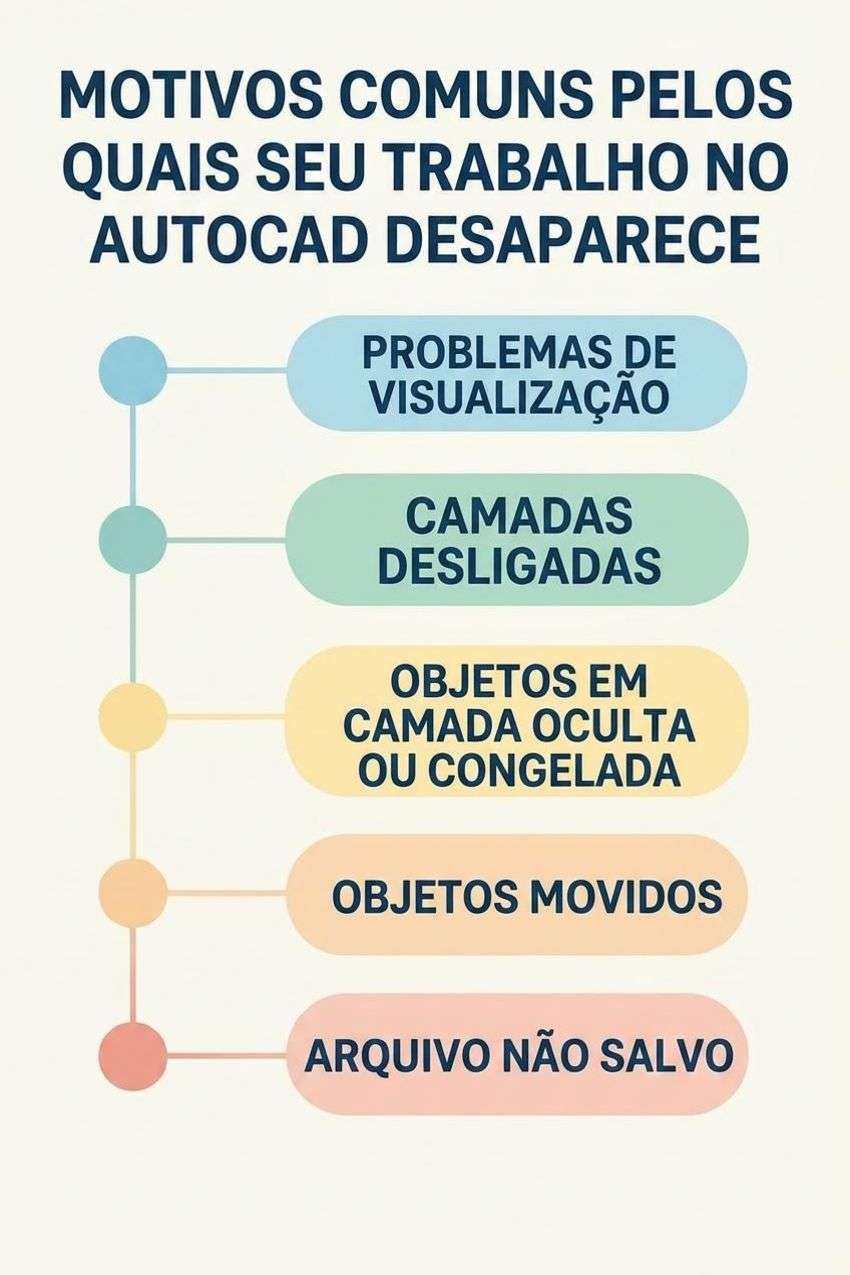 motivos para perder arquivos e projetos no autocad