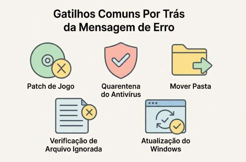 gatilhos comuns do erro cannot start denuvo service