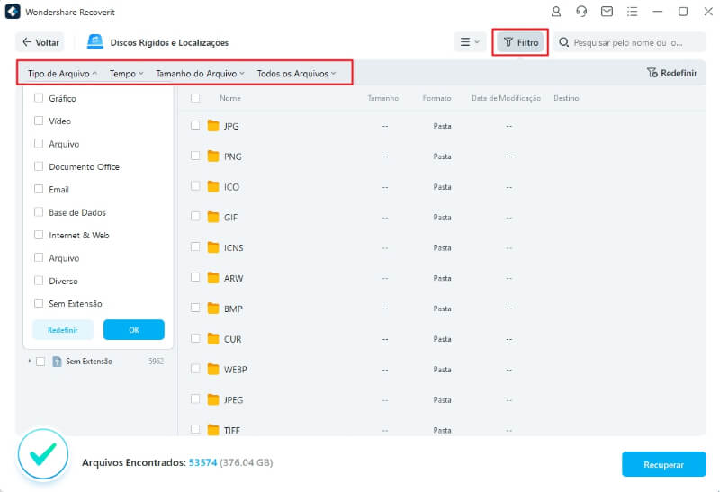 recuperação de vídeos apagados - verificar a lixeira