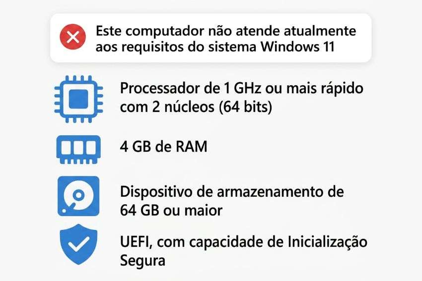 Verificar os requisitos mínimos do Windows 11