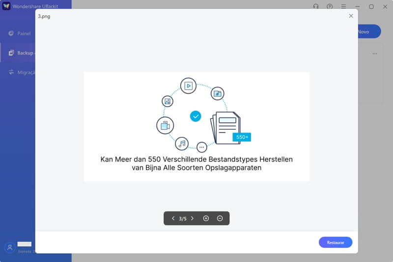 visualize os arquivos