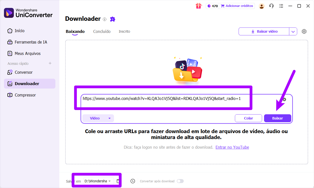 baixar vídeo pelo link no mac