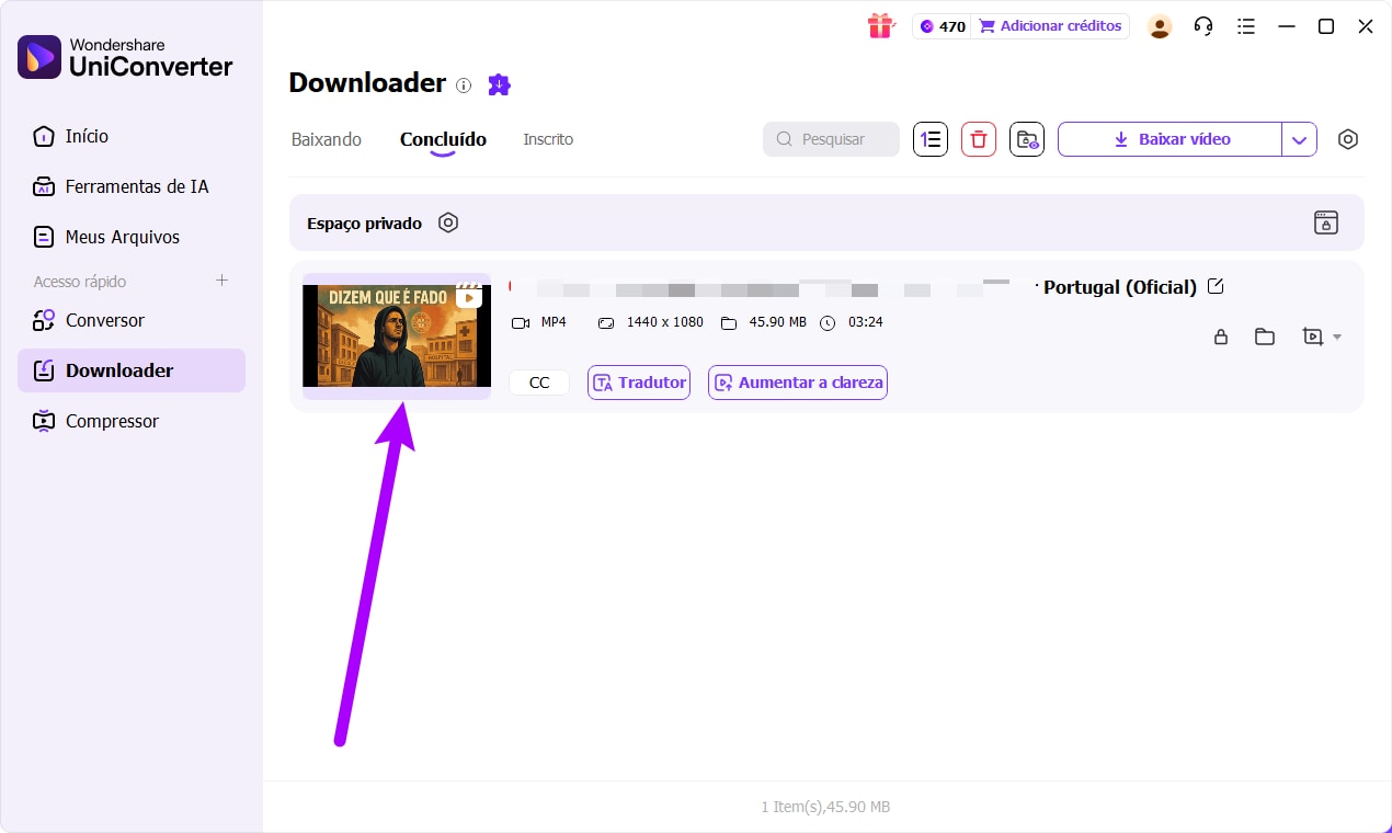 localizar o arquivo baixado no mac