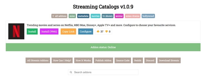 Streaming Catalogs