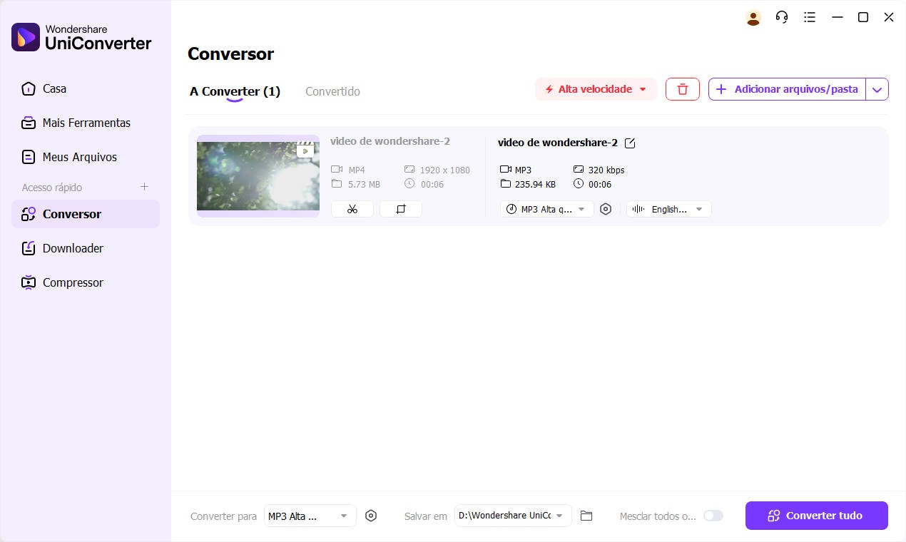 conveter o vídeo